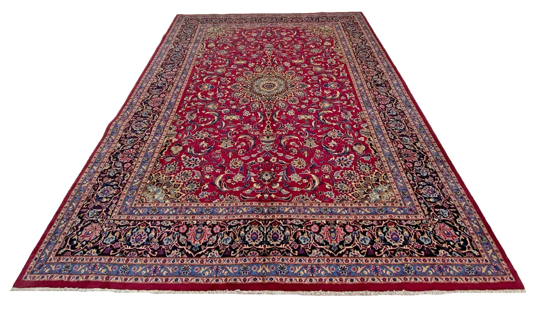 Handgeknüpfter Kashmar Perserteppich 345 × 256 cm