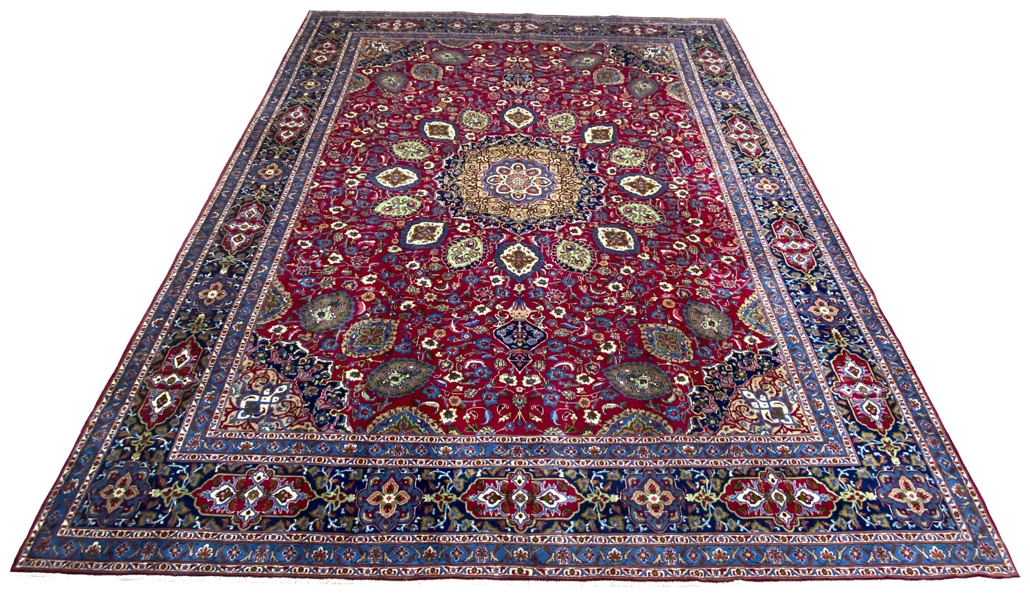 Kashmar Perserteppich 386 × 309 cm aus Wolle, handgeknüpft