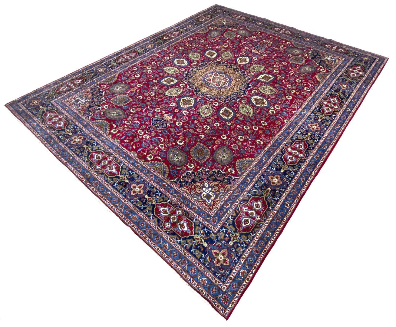 Kashmar Perserteppich 386 × 309 cm aus Wolle, handgeknüpft