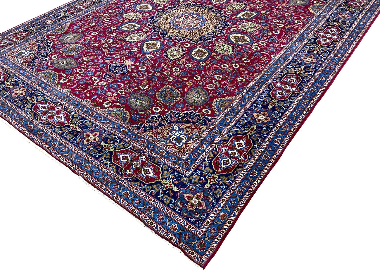 Kashmar Perserteppich 386 × 309 cm aus Wolle, handgeknüpft