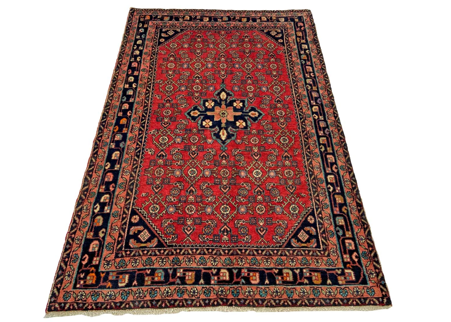 Perserteppich 214 × 139 cm aus Wolle, handgeknüpft
