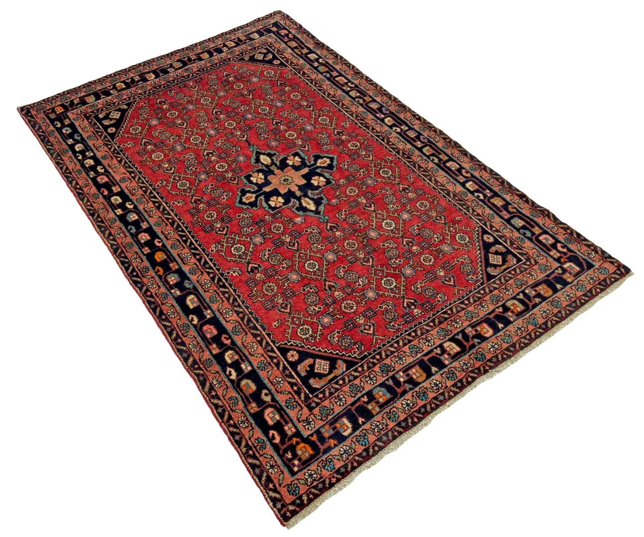 Perserteppich 214 × 139 cm aus Wolle, handgeknüpft