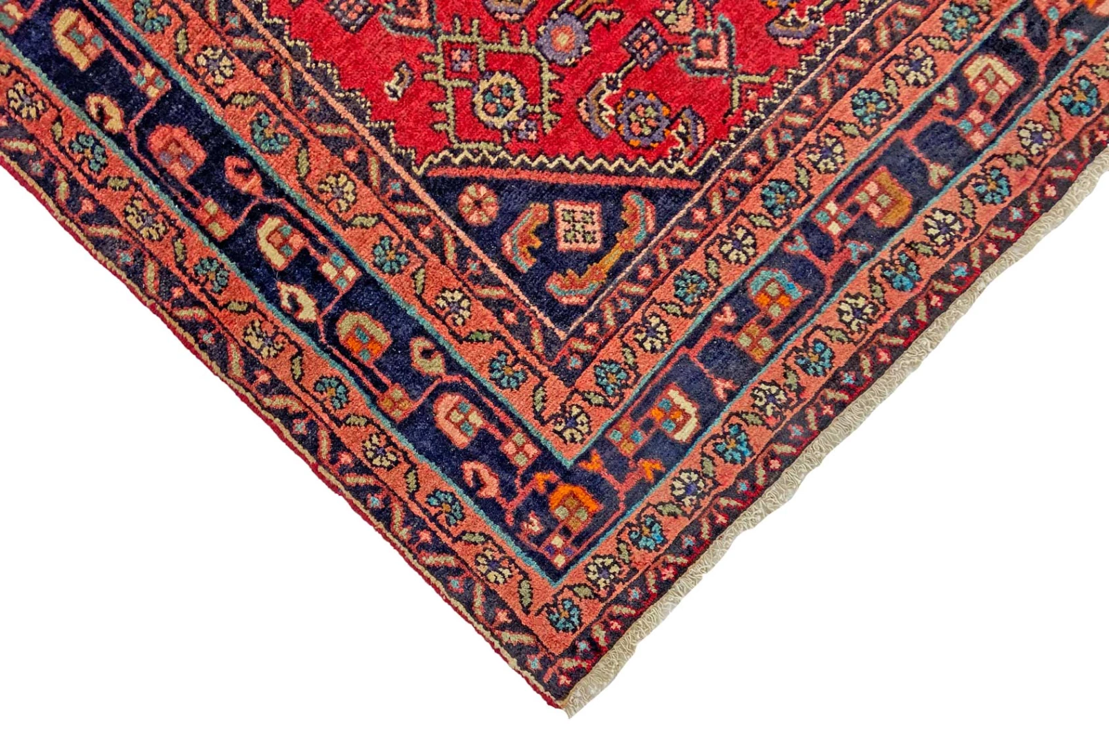Perserteppich 214 × 139 cm aus Wolle, handgeknüpft