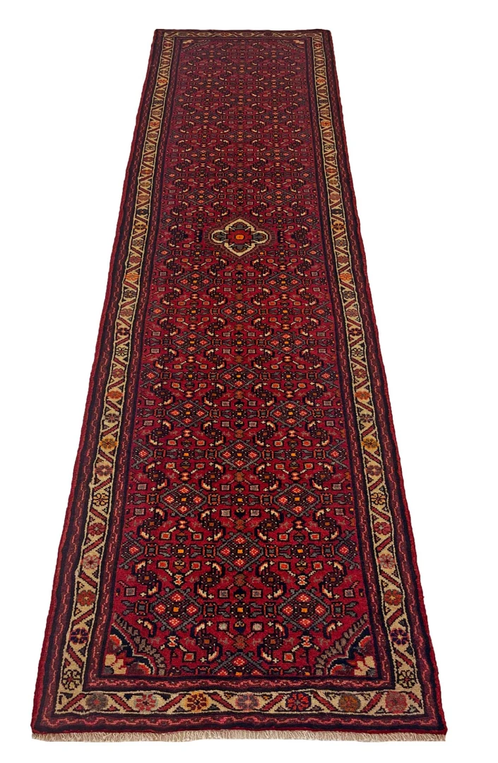 Handgeknüpfter Perserteppich, 319 × 81 cm, Wolle
