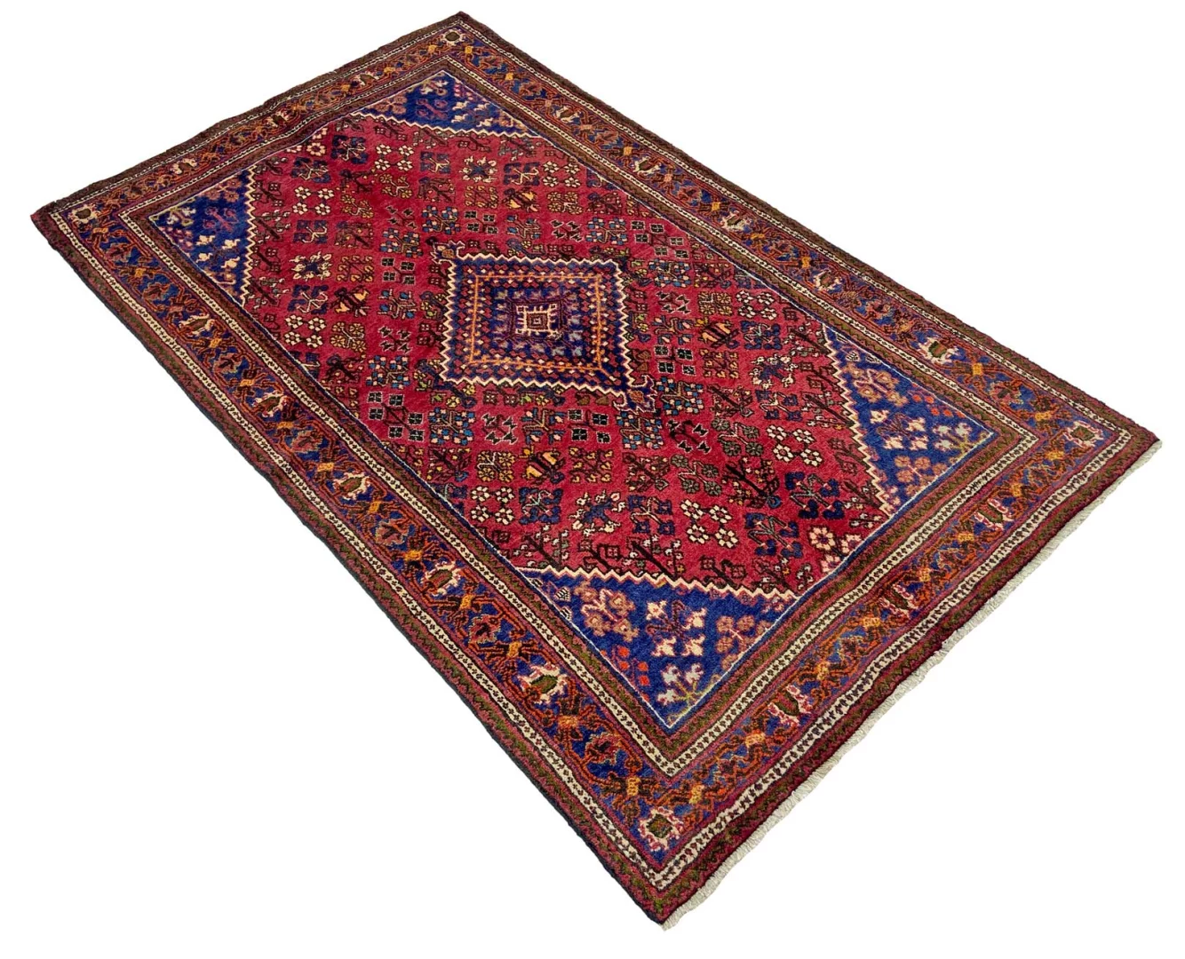 Handgeknüpfter Orientteppich, 225 × 128 cm, Wolle