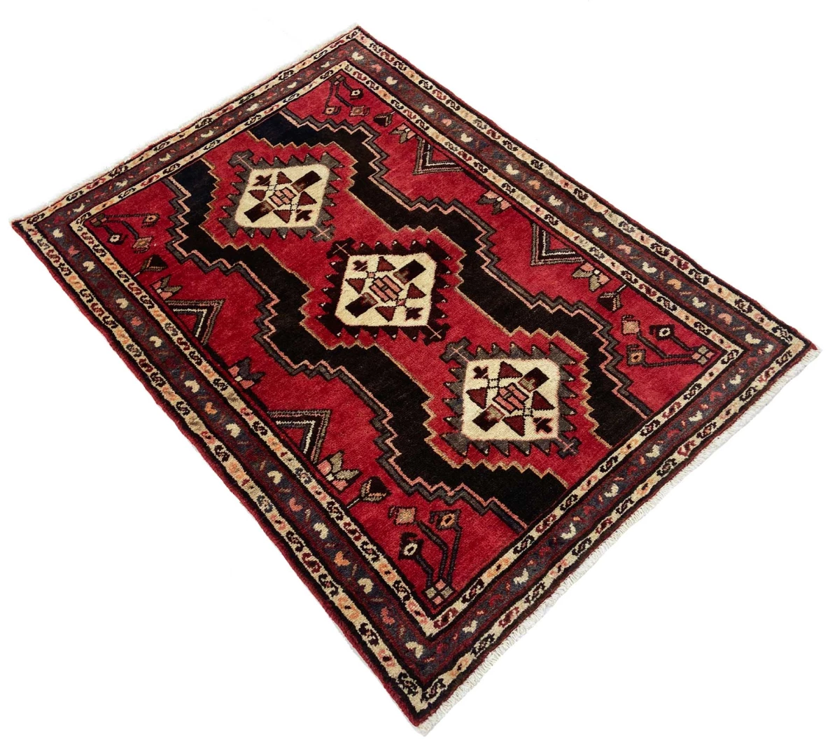 Hamadan Perserteppich aus Iran, 145 × 104 cm