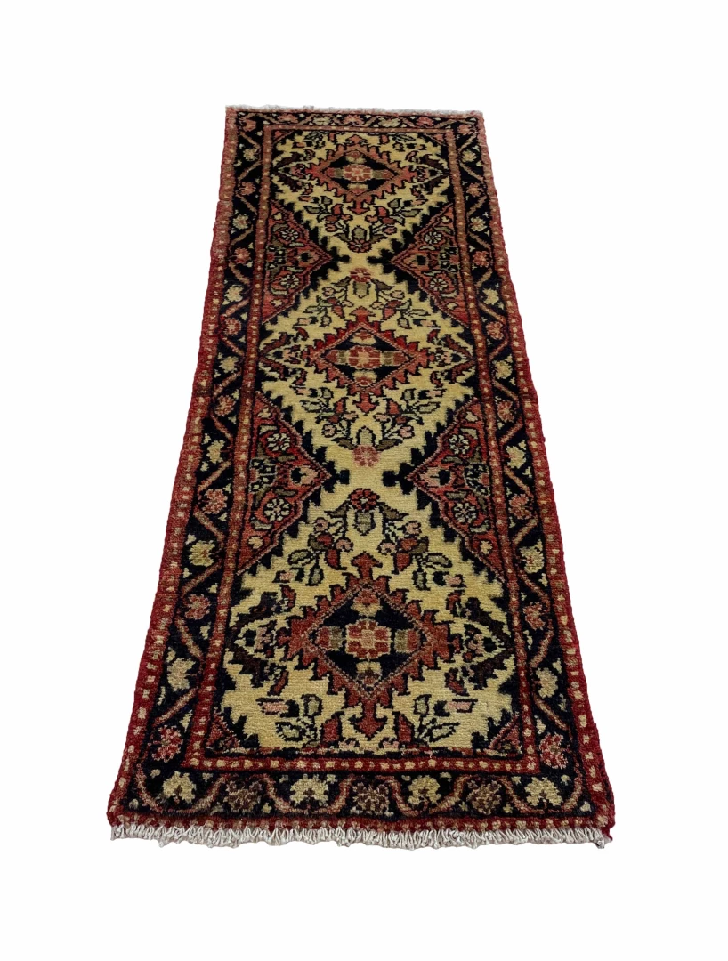 Handgeknüpfter Hamadan Perserteppich 145 × 53 cm