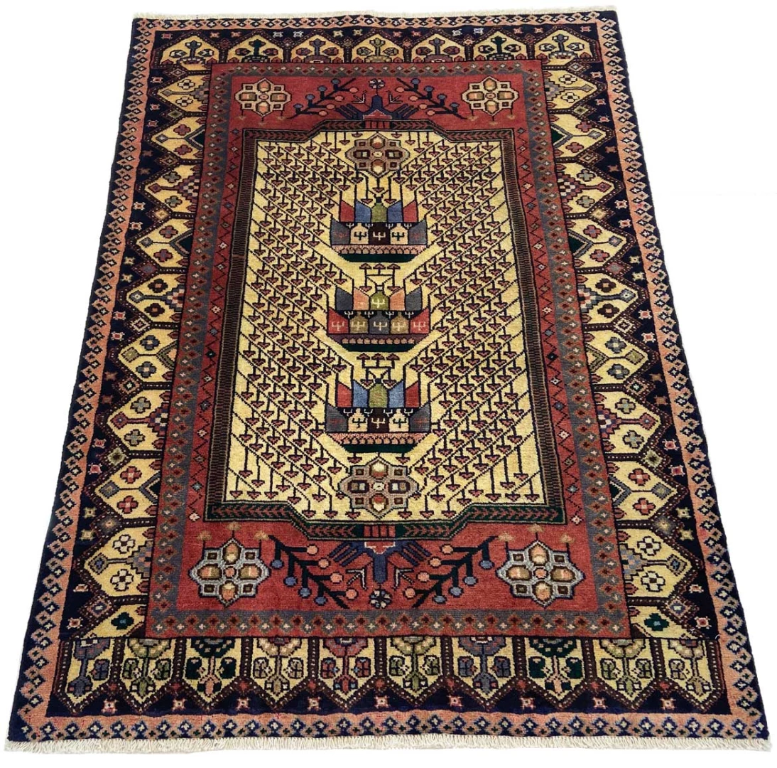 Hamadan Perserteppich aus Iran, 150 × 108 cm