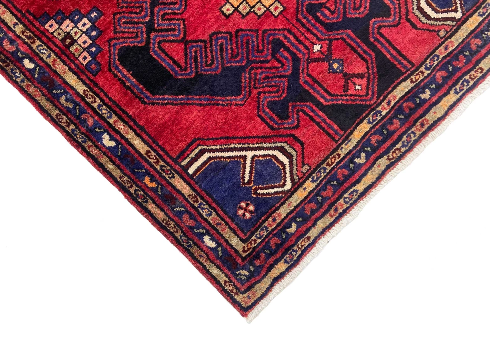 Hamadan Perserteppich 151 × 107 cm aus Wolle, handgeknüpft
