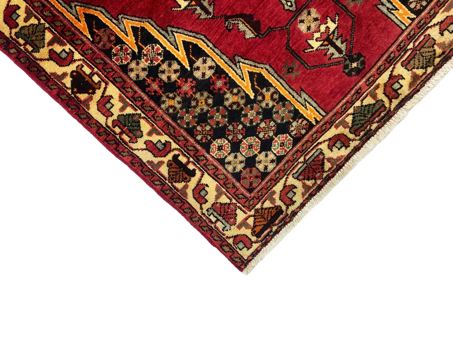 Hamadan Perserteppich 152 × 107 cm aus Wolle, handgeknüpft