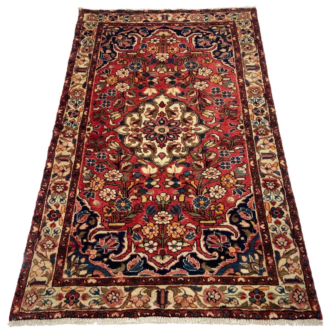Handgeknüpfter Hamadan Perserteppich, 167 × 103 cm, Wolle
