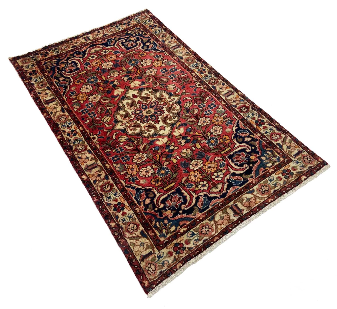 Handgeknüpfter Hamadan Perserteppich, 167 × 103 cm, Wolle
