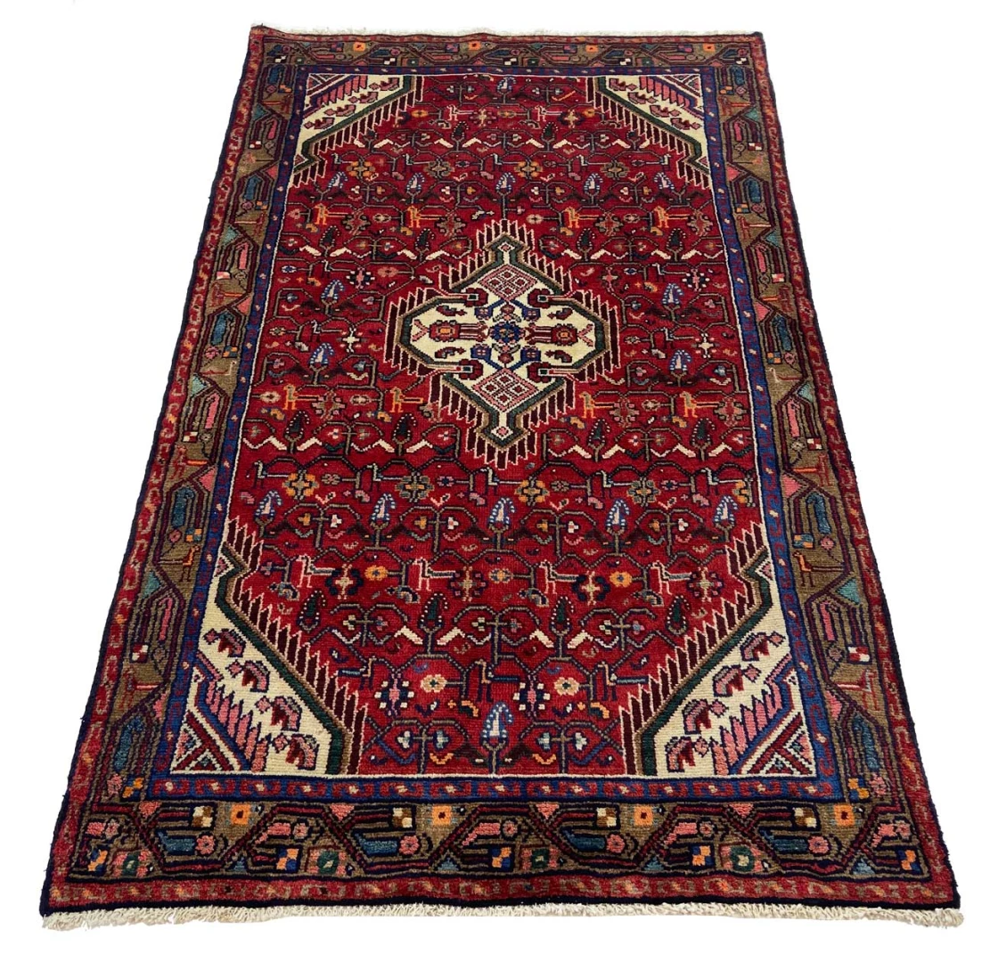 Hamadan Perserteppich 176 × 104 cm aus Wolle, handgeknüpft