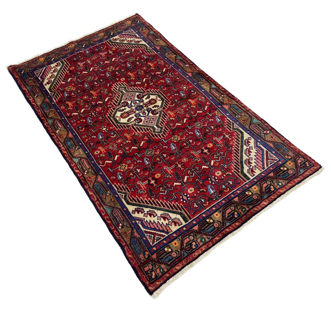 Hamadan Perserteppich 176 × 104 cm aus Wolle, handgeknüpft