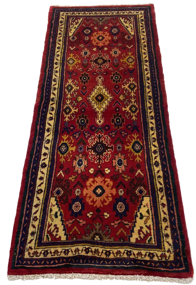 Hamadan Perserteppich aus Iran, 179 × 76 cm