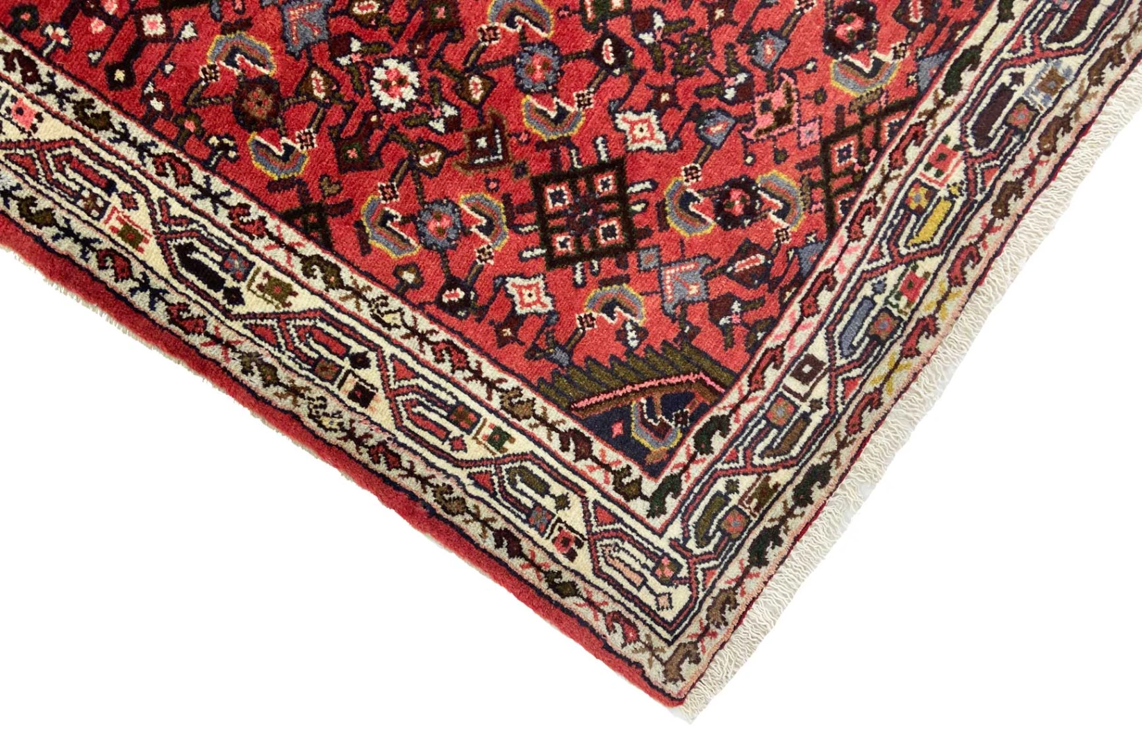 Handgeknüpfter Hamadan Perserteppich, 188 × 76 cm, Wolle