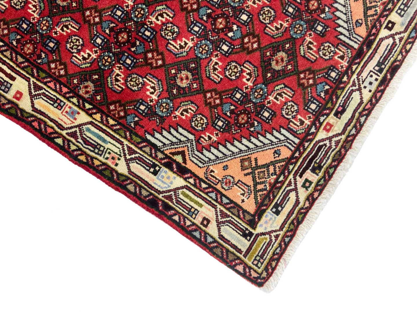 Hamadan Perserteppich 192 × 74 cm aus Wolle, handgeknüpft
