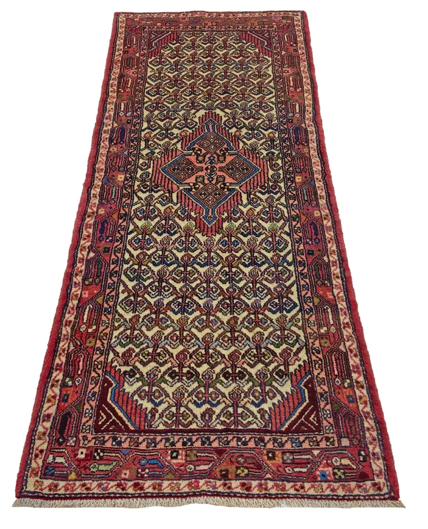 Handgeknüpfter Hamadan Perserteppich, 192 × 76 cm, Wolle