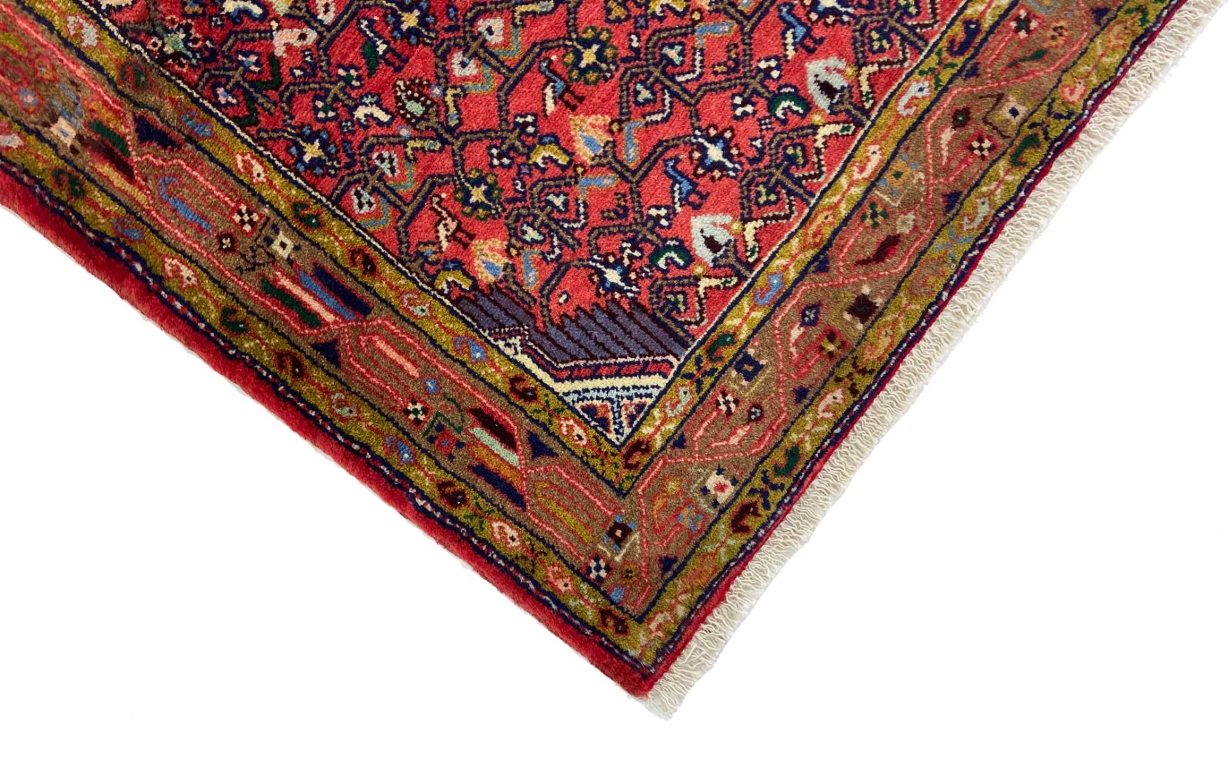 Handgeknüpfter Hamadan Perserteppich, 194 × 79 cm, Wolle