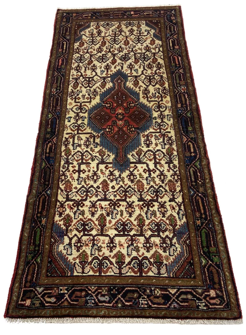 Handgeknüpfter Hamadan Perserteppich, 196 × 86 cm, Wolle