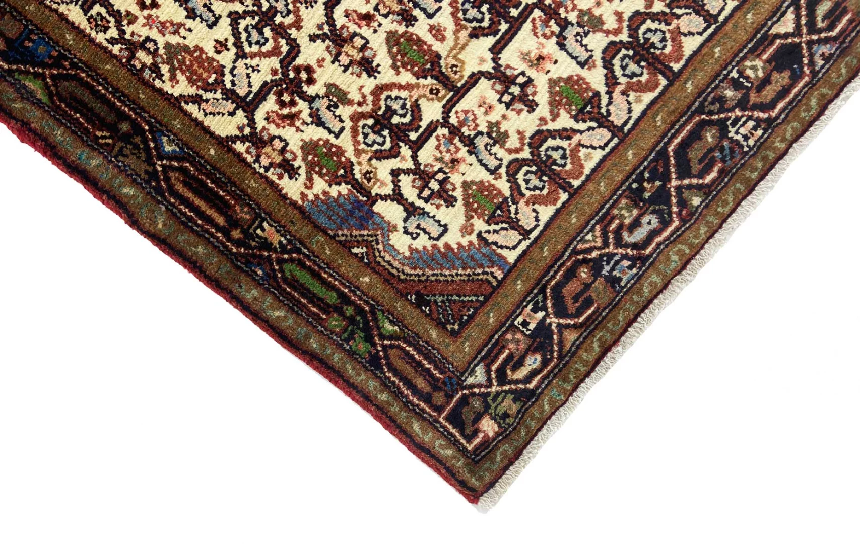 Handgeknüpfter Hamadan Perserteppich, 196 × 86 cm, Wolle