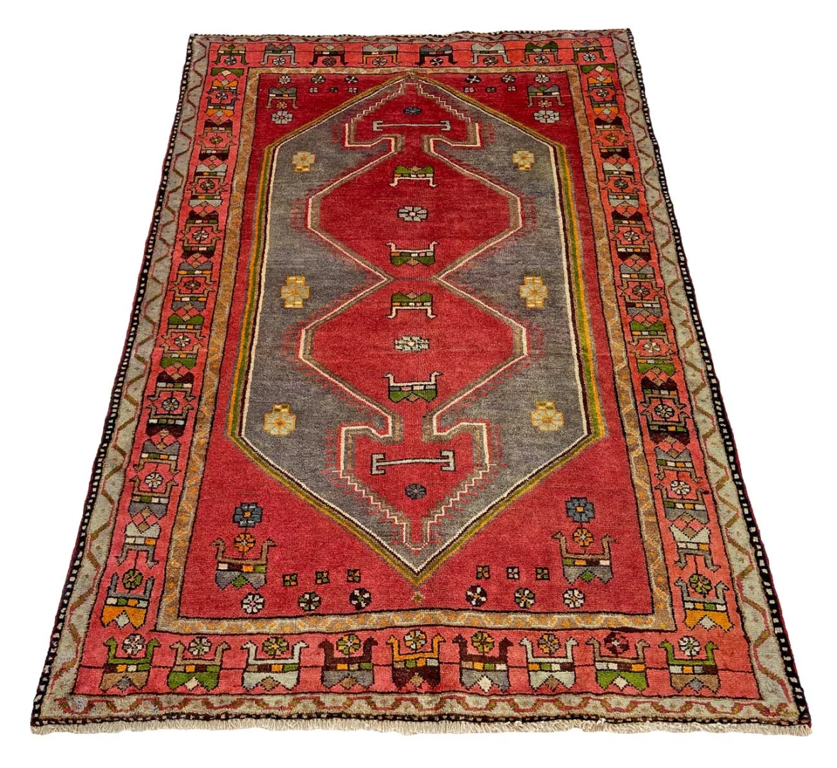 Handgeknüpfter Hamadan Perserteppich, 199 × 131 cm, Wolle