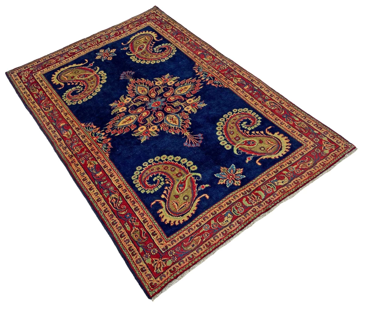 Hamadan Perserteppich aus Iran, 199 × 136 cm