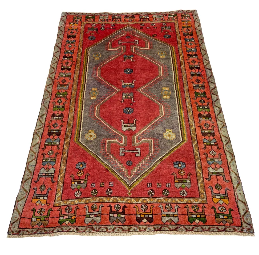 Handgeknüpfter Hamadan Perserteppich, 202 × 131 cm, Wolle
