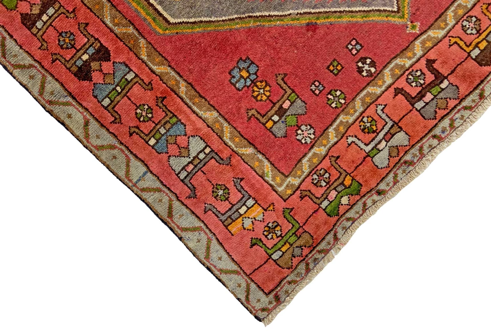 Handgeknüpfter Hamadan Perserteppich, 202 × 131 cm, Wolle