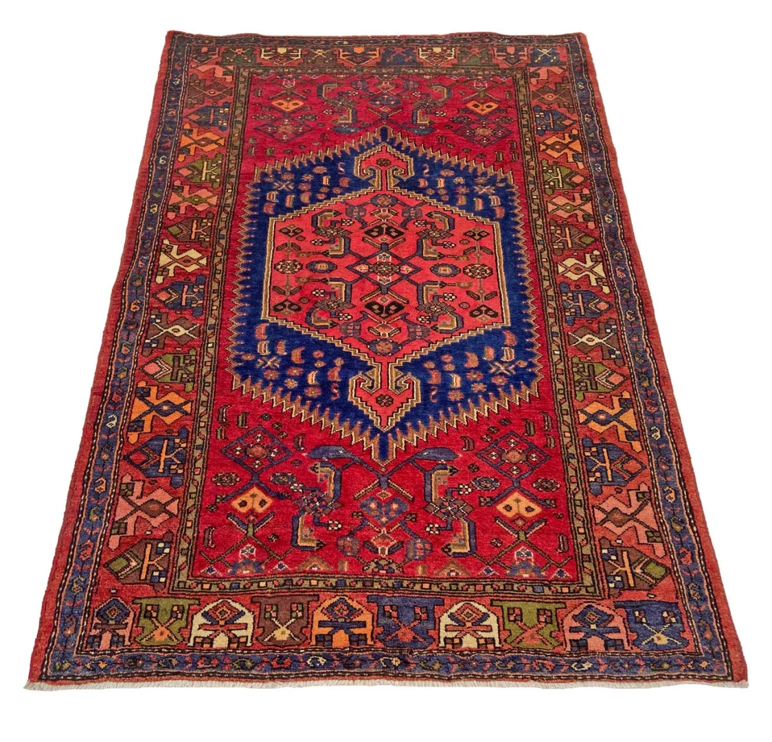 Hamadan Perserteppich aus Iran, 202 × 138 cm