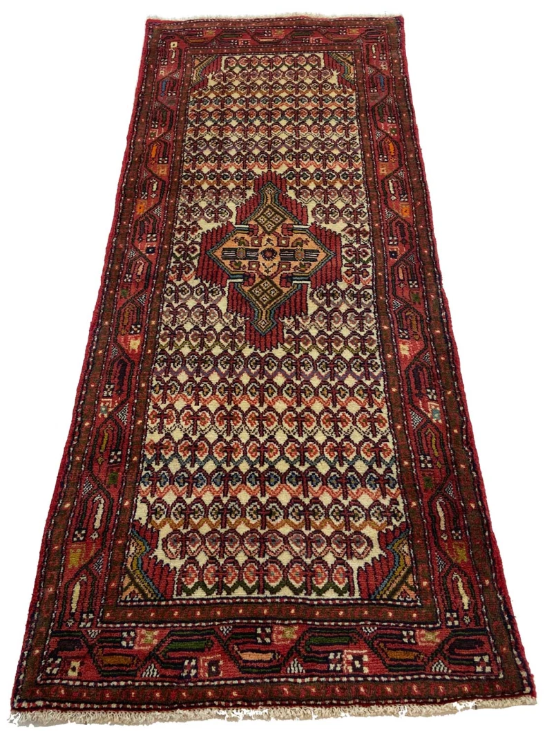 Hamadan Perserteppich 203 × 79 cm aus Wolle, handgeknüpft