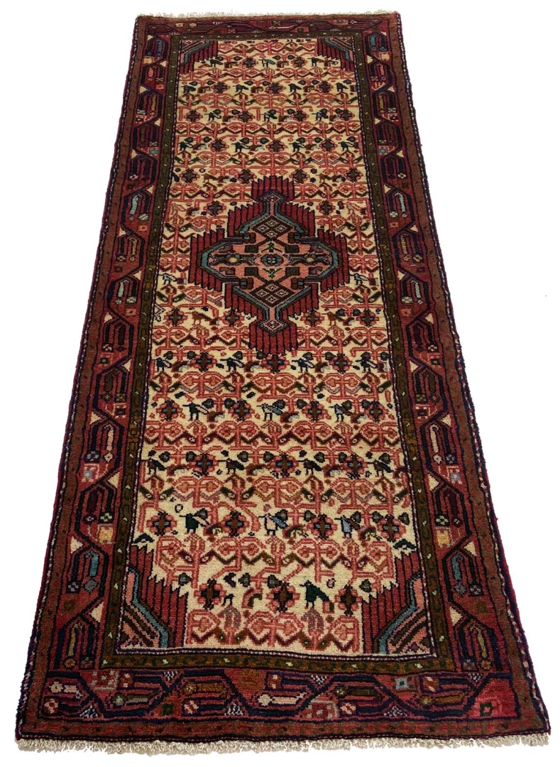 Handgeknüpfter Hamadan Perserteppich 204 × 79 cm