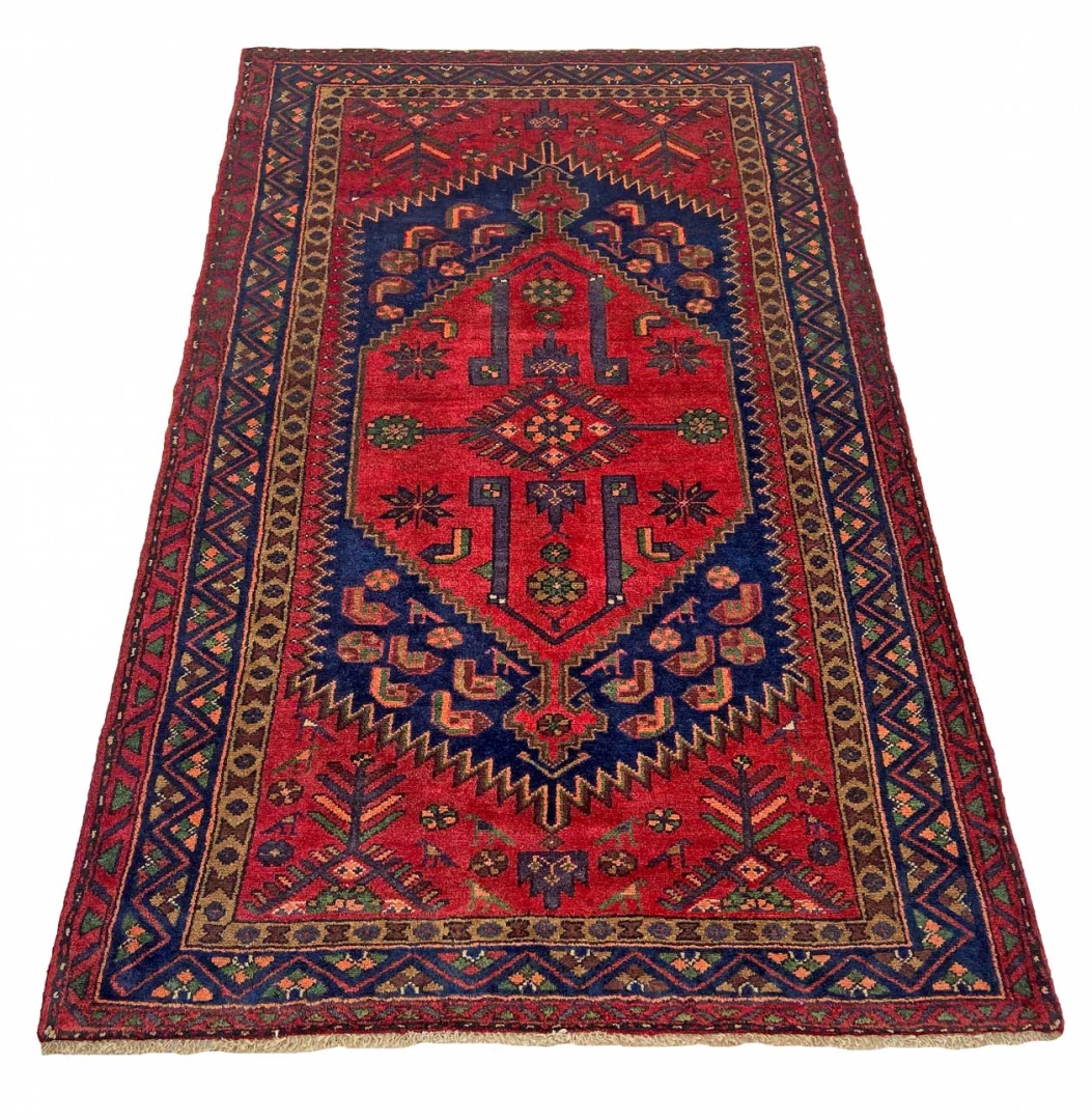 Hamadan Perserteppich aus Iran, 205 × 129 cm