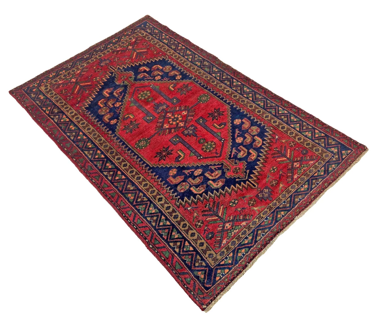 Hamadan Perserteppich aus Iran, 205 × 129 cm