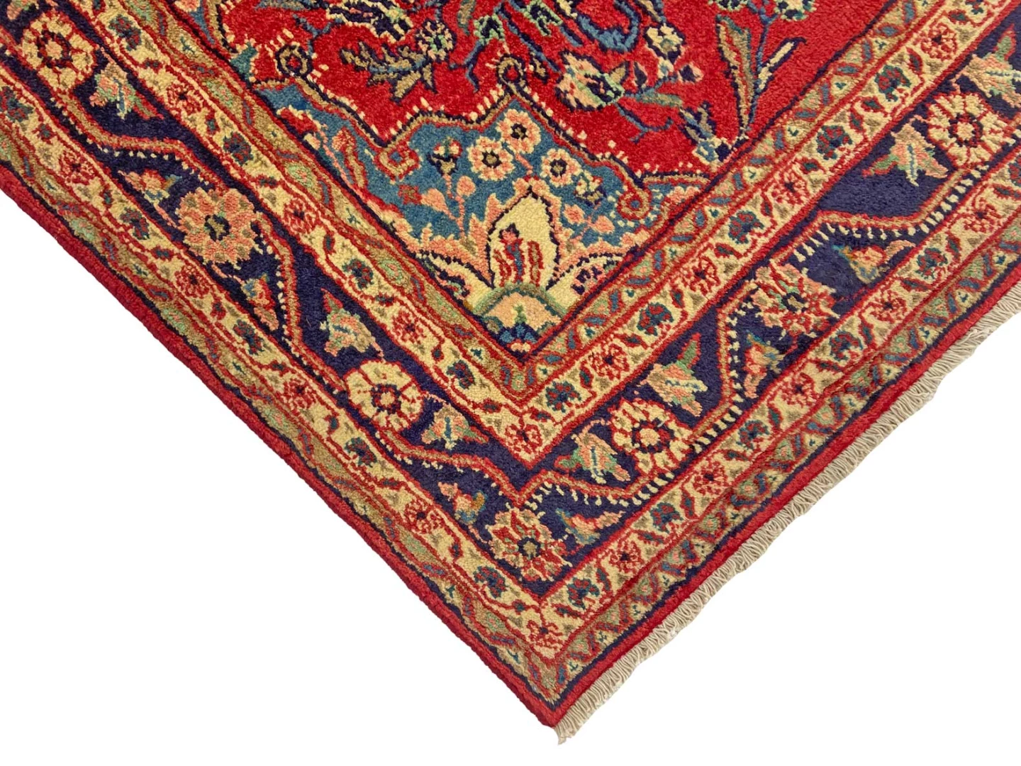 Hamadan Perserteppich 207 × 134 cm aus Wolle, handgeknüpft