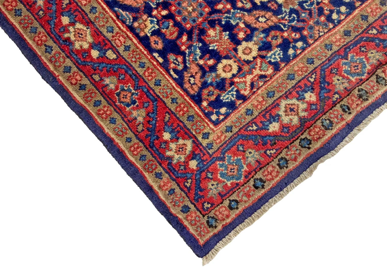 Handgeknüpfter Hamadan Perserteppich, 209 × 133 cm, Wolle