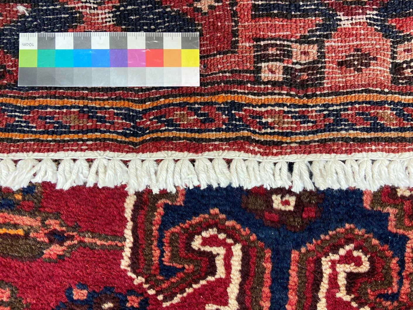 Handgeknüpfter Hamadan Perserteppich 212 × 129 cm