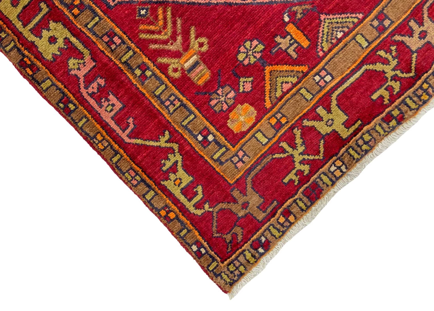 Handgeknüpfter Hamadan Perserteppich 212 × 135 cm