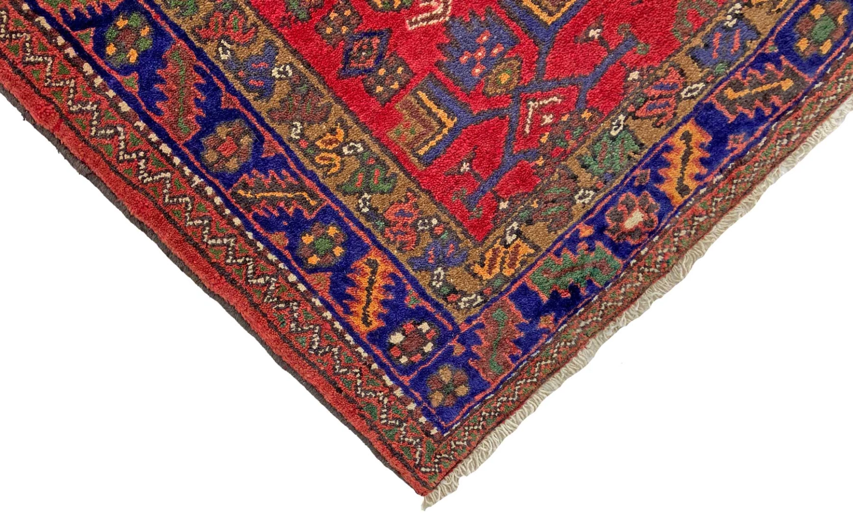 Handgeknüpfter Hamadan Perserteppich, 212 × 140 cm, Wolle