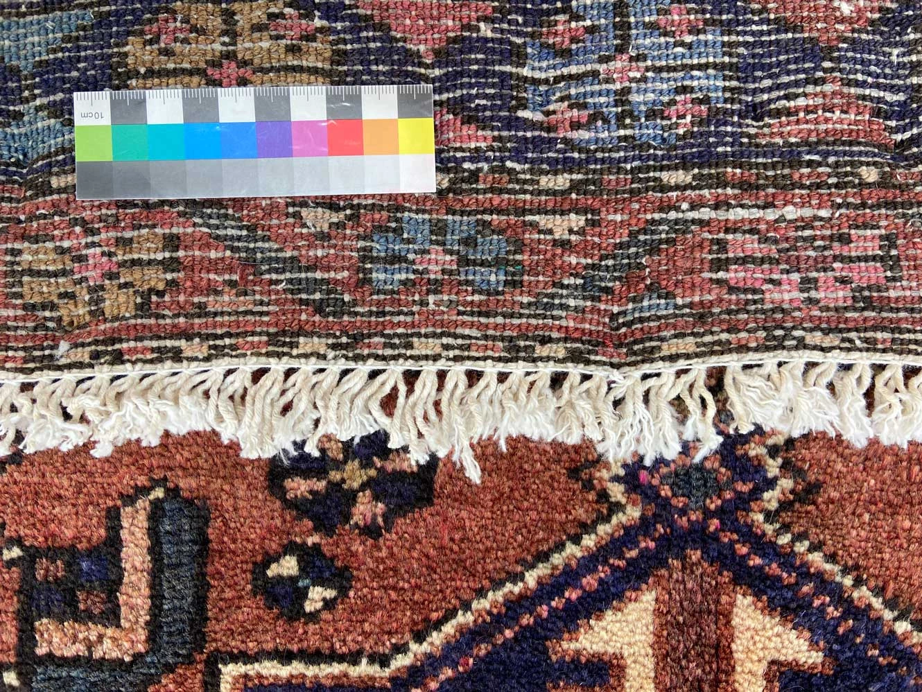 Handgeknüpfter Hamadan Perserteppich, 219 × 135 cm, Wolle