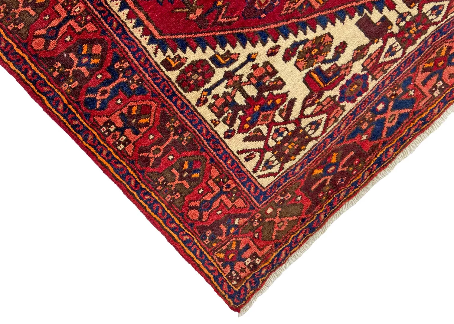 Handgeknüpfter Hamadan Perserteppich, 219 × 131 cm, Wolle