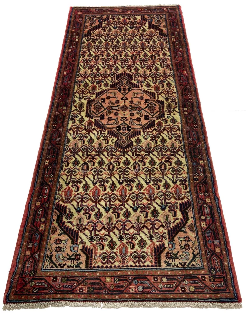 Hamadan Perserteppich aus Iran, 224 × 88 cm