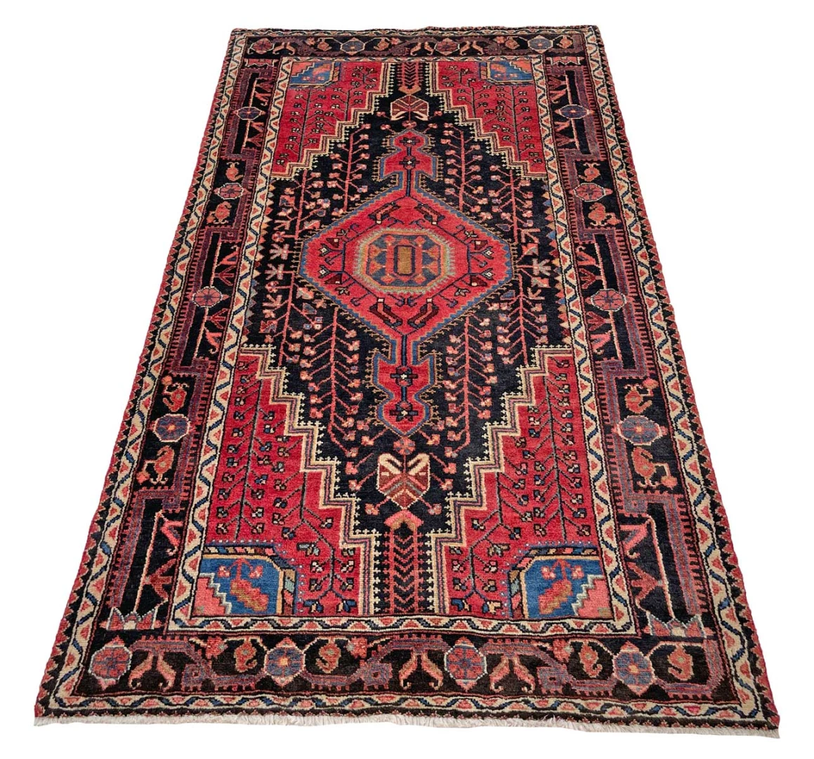 Hamadan Perserteppich aus Iran, 227 × 124 cm