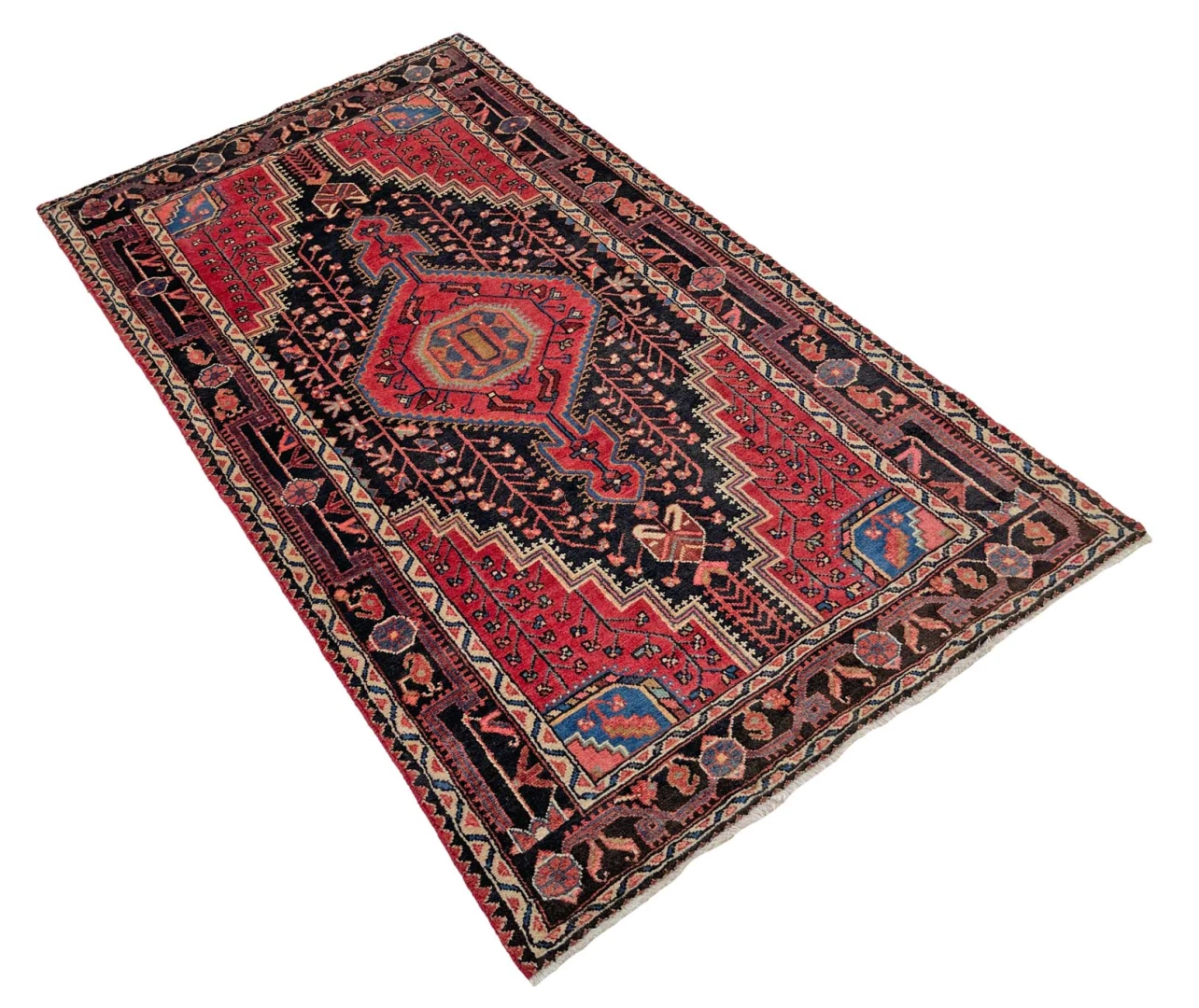 Hamadan Perserteppich aus Iran, 227 × 124 cm
