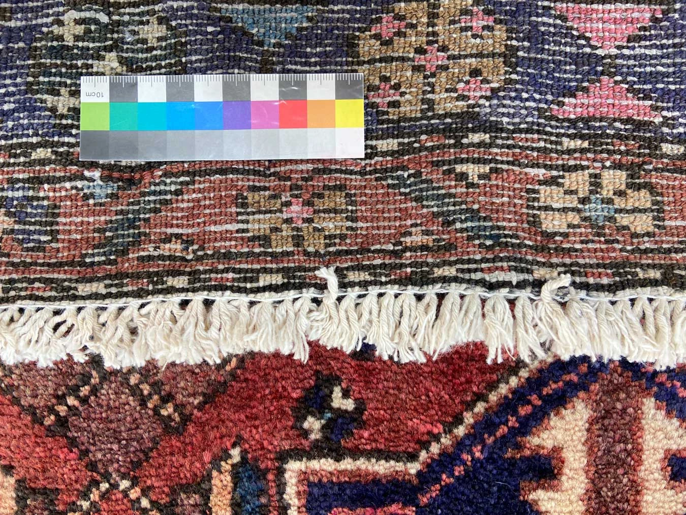 Handgeknüpfter Hamadan Perserteppich 227 × 128 cm
