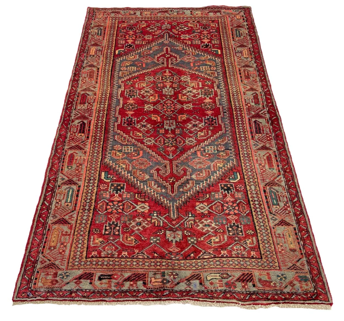 Hamadan Perserteppich aus Iran, 227 × 133 cm