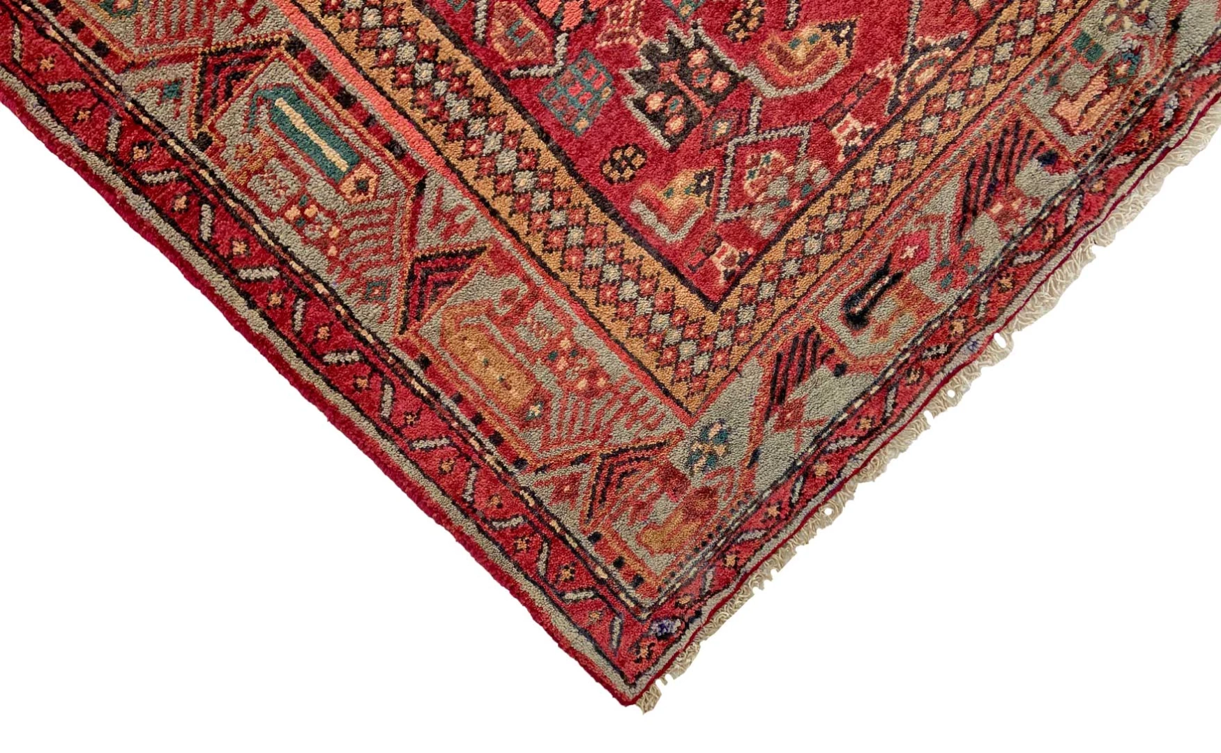Hamadan Perserteppich aus Iran, 227 × 133 cm