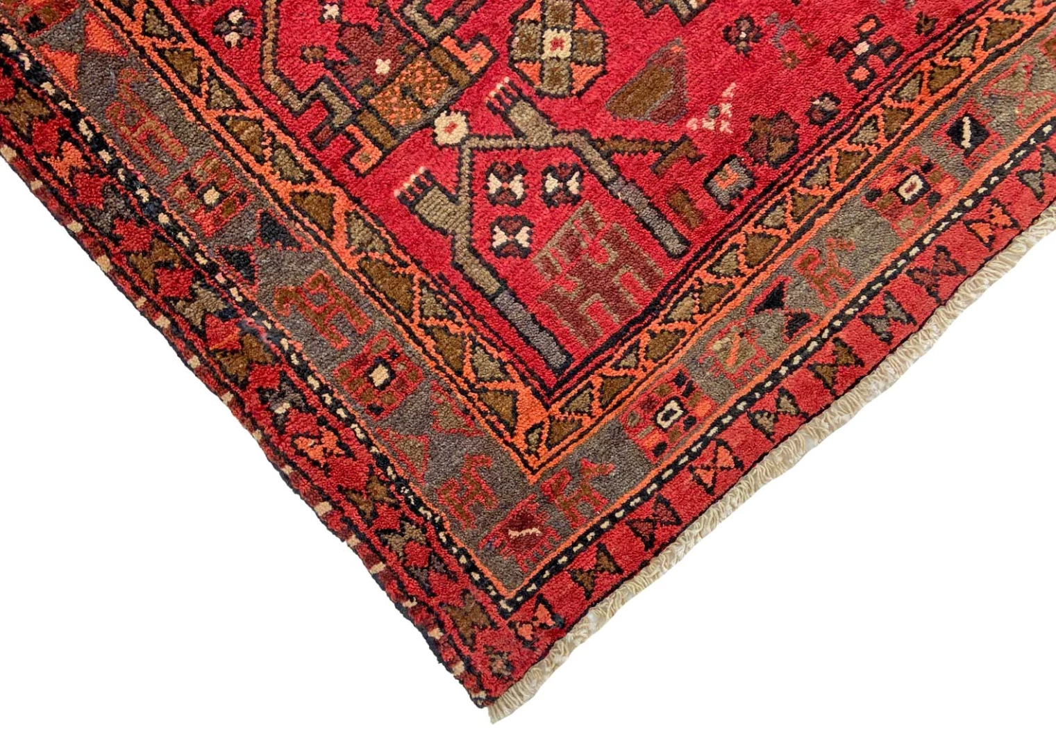 Hamadan Perserteppich 228 × 154 cm aus Wolle, handgeknüpft
