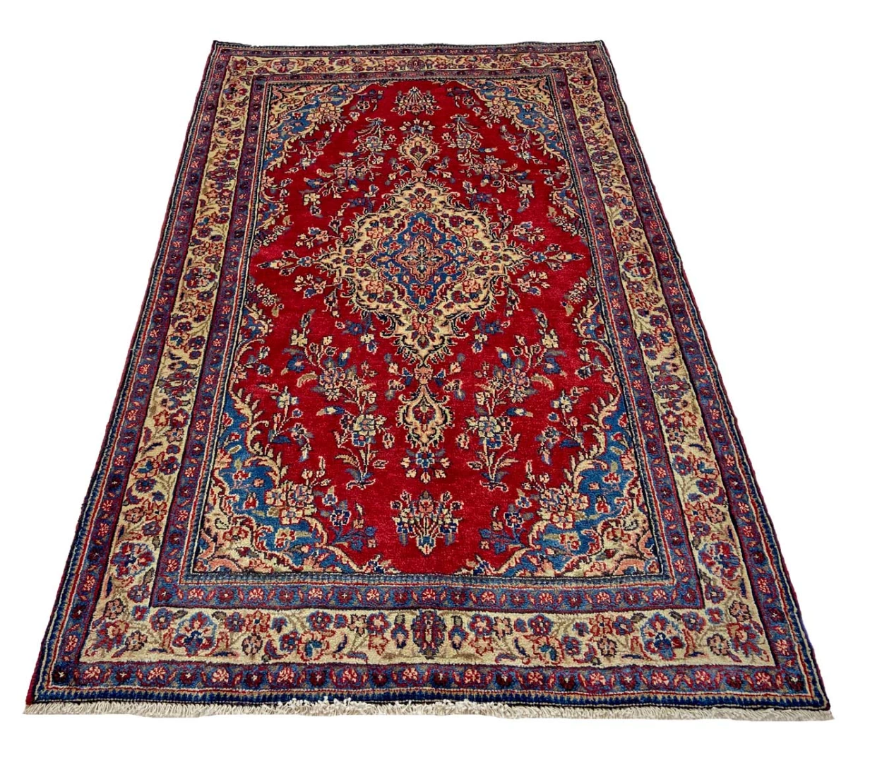 Hamadan Perserteppich 229 × 139 cm aus Wolle, handgeknüpft