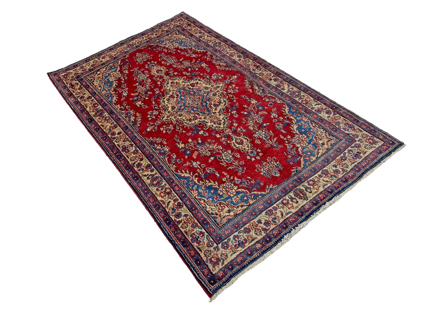 Hamadan Perserteppich 229 × 139 cm aus Wolle, handgeknüpft